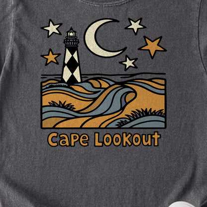 Cape Lookout National Seashore Kids Cotton T-Shirt