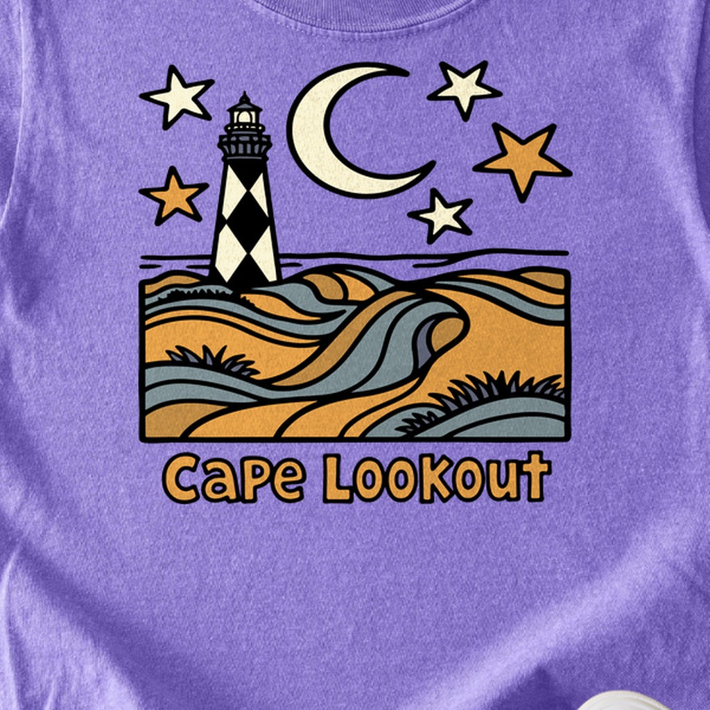 Cape Lookout National Seashore Kids Cotton T-Shirt