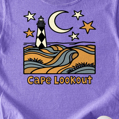 Cape Lookout National Seashore Kids Cotton T-Shirt
