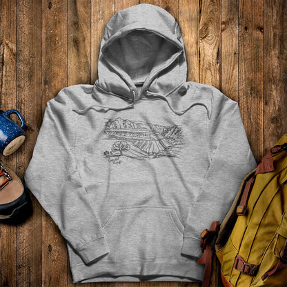 Capitol Reef Line Drawing Hoodie
