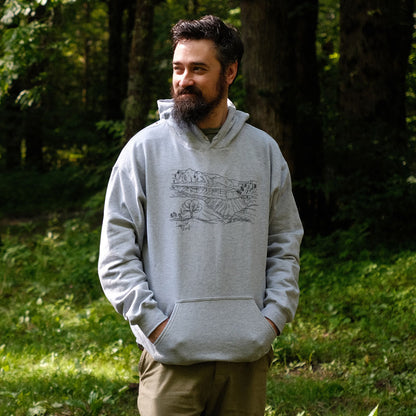 Capitol Reef Line Drawing Hoodie