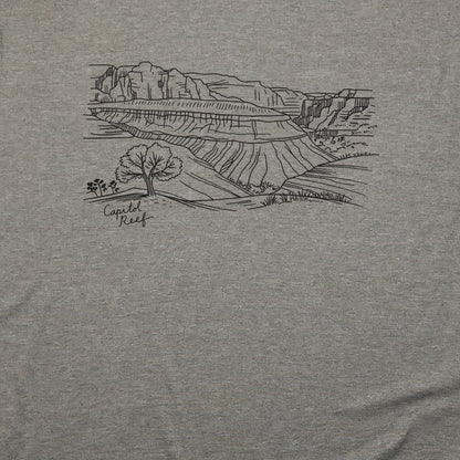 Capitol Reef Line Drawing T-Shirt