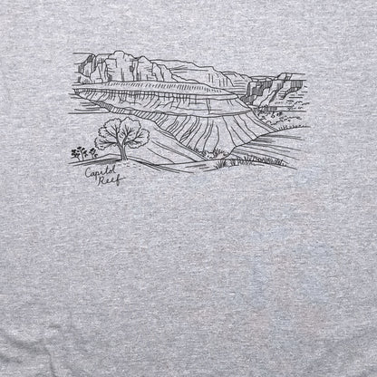 Capitol Reef Line Drawing T-Shirt