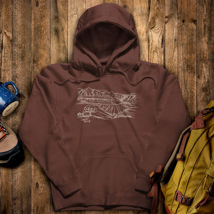 Capitol Reef Line Drawing Hoodie