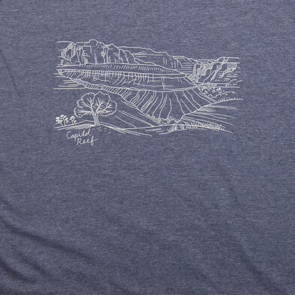 Capitol Reef Line Drawing T-Shirt