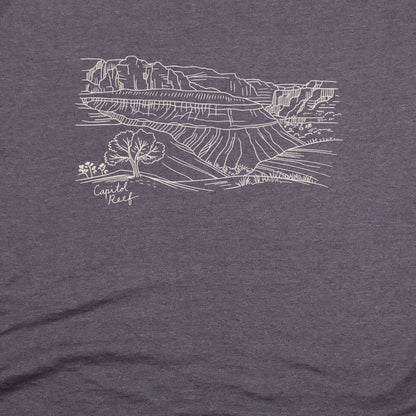 Capitol Reef Line Drawing T-Shirt