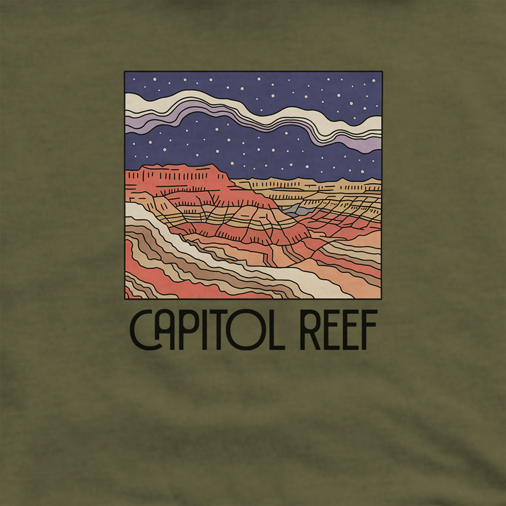 Capitol Reef National Park at Night Hoodie