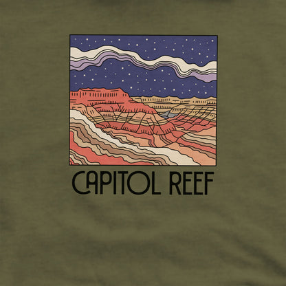 Capitol Reef National Park at Night Crewneck Sweatshirt