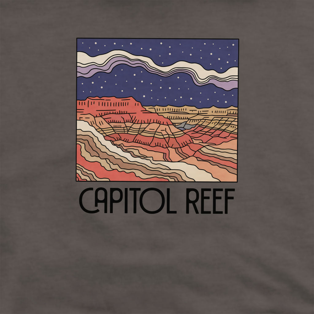 Capitol Reef National Park at Night Crewneck Sweatshirt