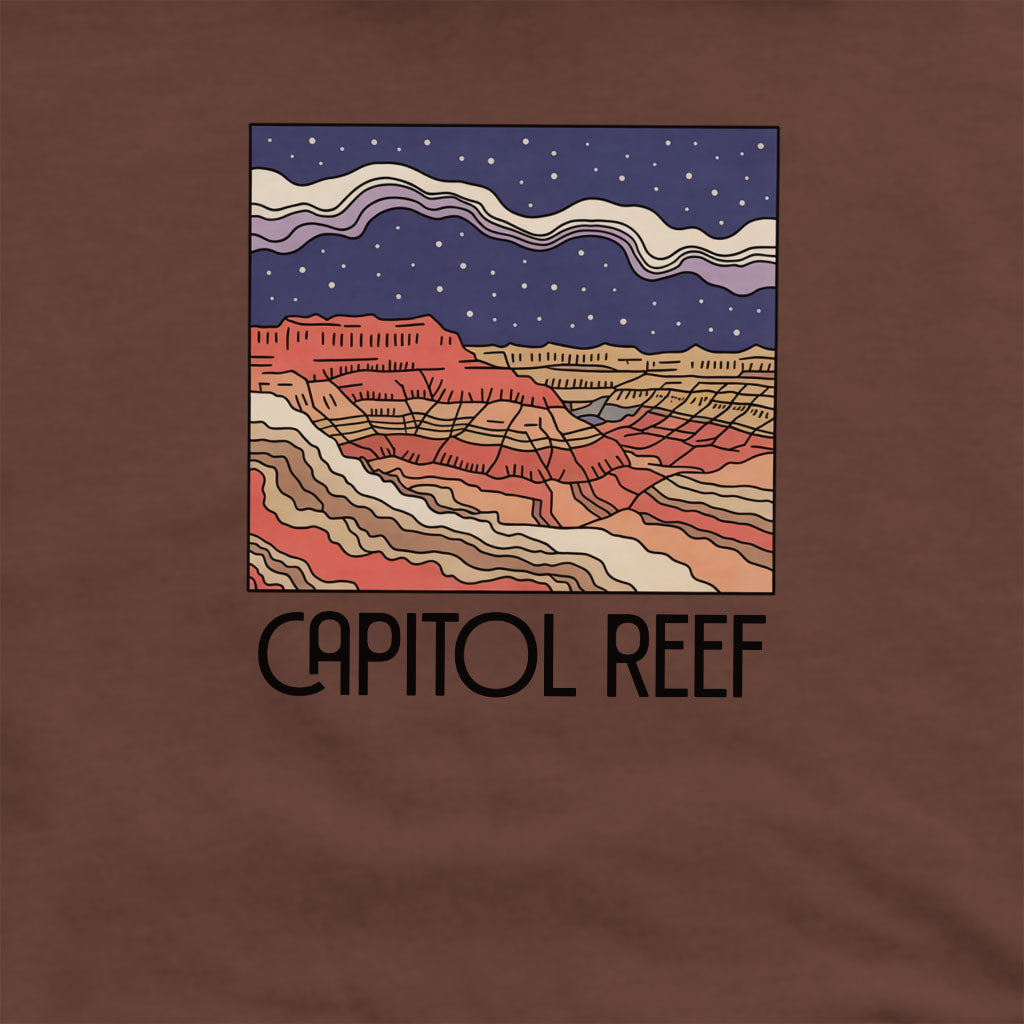 Capitol Reef National Park at Night Crewneck Sweatshirt