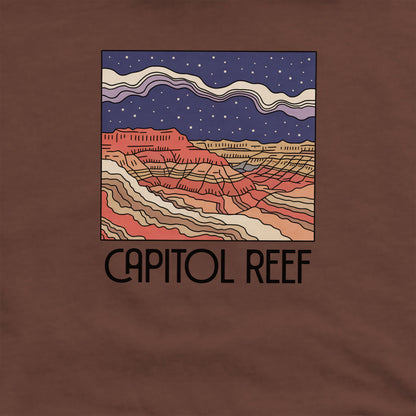 Capitol Reef National Park at Night Crewneck Sweatshirt