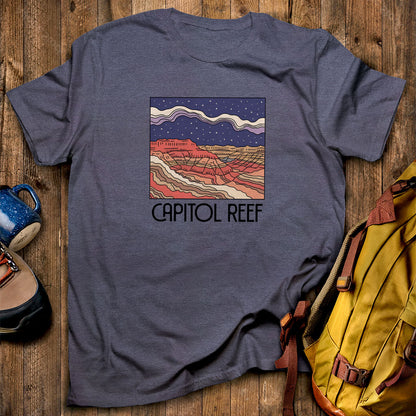 Capitol Reef National Park at Night T-Shirt