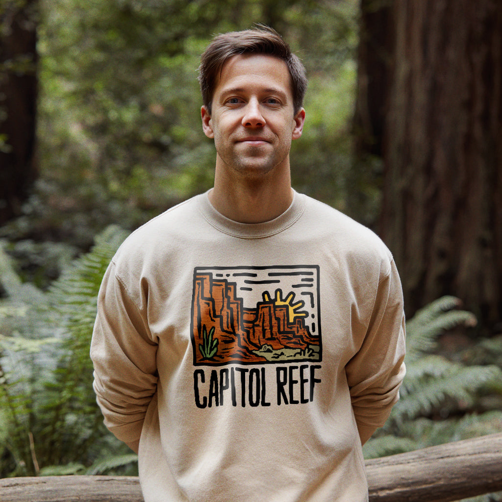 Capitol Reef National Park Crewneck Sweatshirt Adventure and Outdoors Themed Sweatshirt