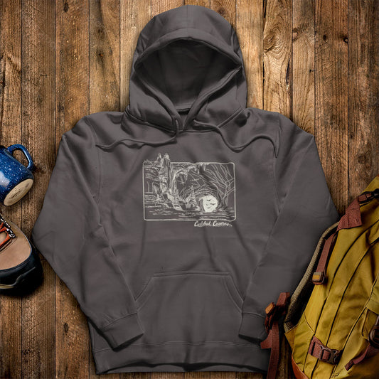 Carlsbad Caverns Line Drawing Hoodie