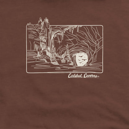 Carlsbad Caverns Line Drawing Hoodie