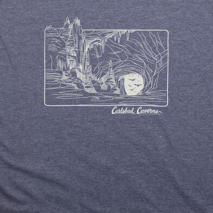 Carlsbad Caverns Line Drawing T-Shirt