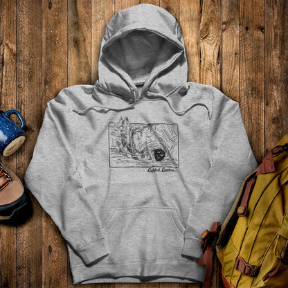Carlsbad Caverns Line Drawing Hoodie
