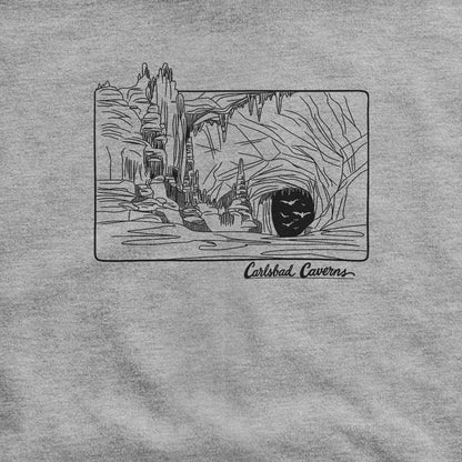 Carlsbad Caverns Line Drawing Hoodie