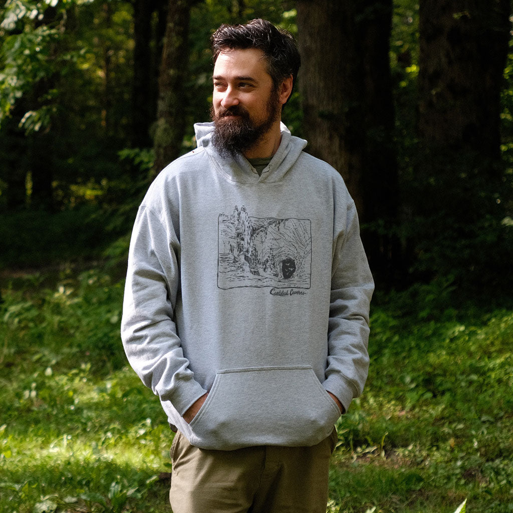 Carlsbad Caverns Line Drawing Hoodie