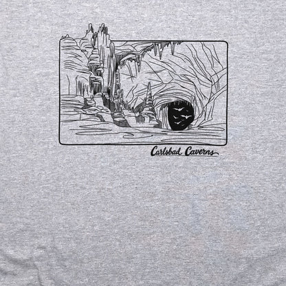Carlsbad Caverns Line Drawing Crewneck Sweatshirt