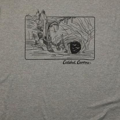 Carlsbad Caverns Line Drawing T-Shirt