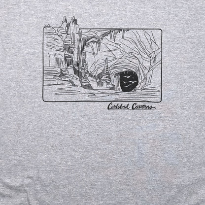 Carlsbad Caverns Line Drawing T-Shirt