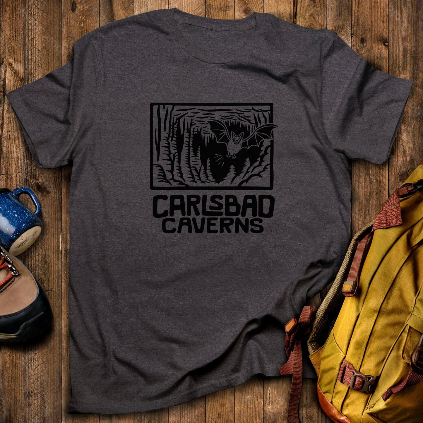 Carlsbad Caverns National Park T-Shirt Dark Heather Adventure and Outdoors Themed T-Shirt