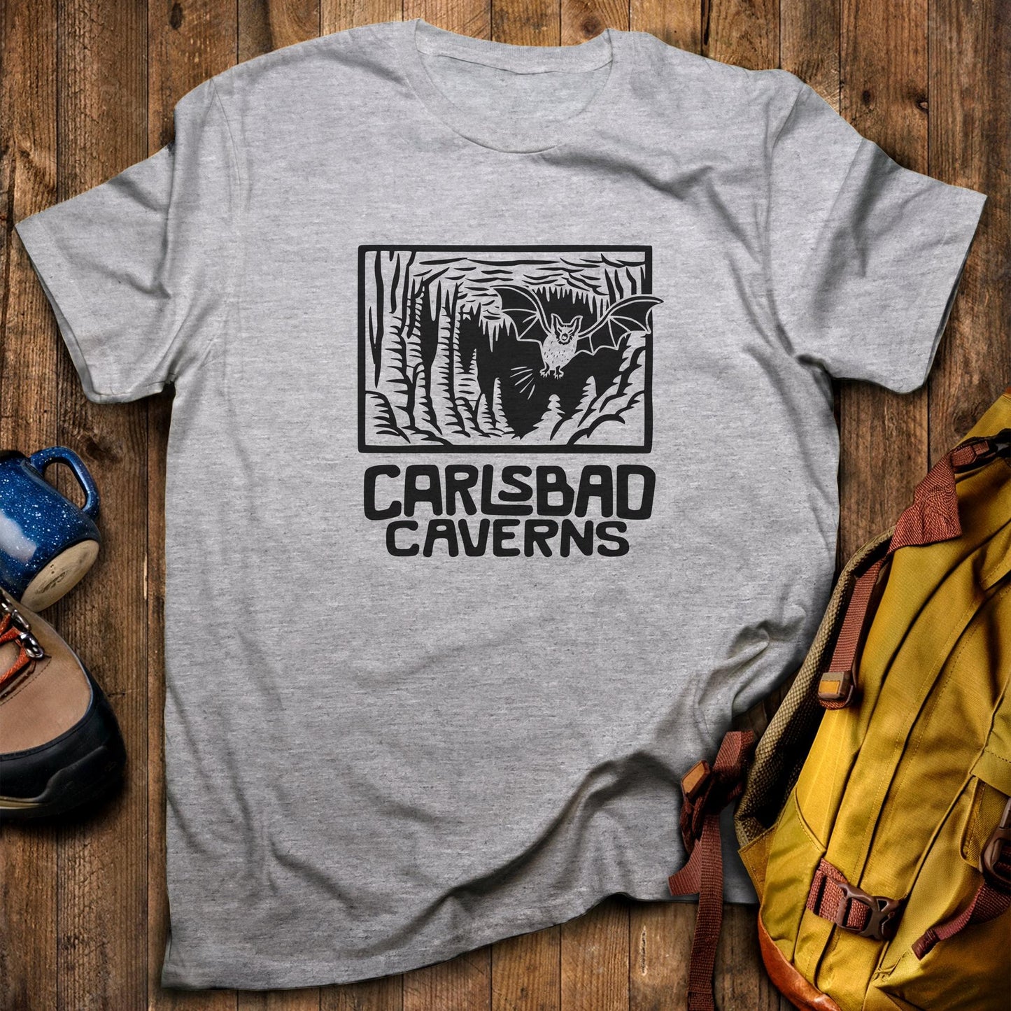 Carlsbad Caverns National Park T-Shirt Sport Grey Adventure and Outdoors Themed T-Shirt