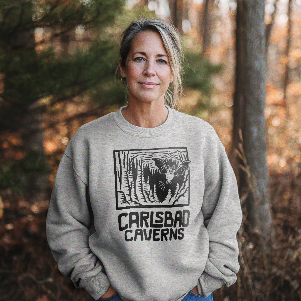 Carlsbad Caverns National Park Crewneck Sweatshirt Adventure and Outdoors Themed Sweatshirt
