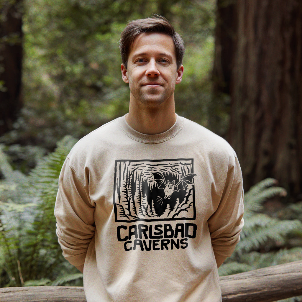 Carlsbad Caverns National Park Crewneck Sweatshirt Adventure and Outdoors Themed Sweatshirt