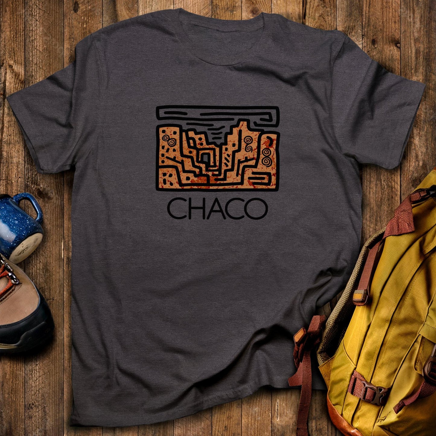 Chaco Culture National Historical Park T-Shirt Dark Heather Adventure and Outdoors Themed T-Shirt