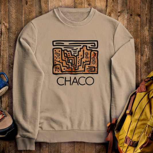 Chaco Culture National Historical Park Crewneck Sweatshirt Sand Adventure and Outdoors Themed Sweatshirt