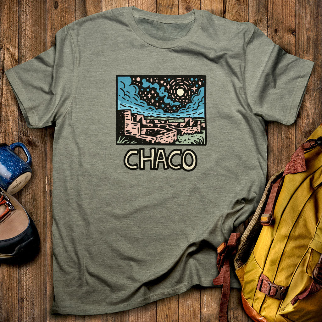 Chaco Culture National Historical Park at Night T-Shirt