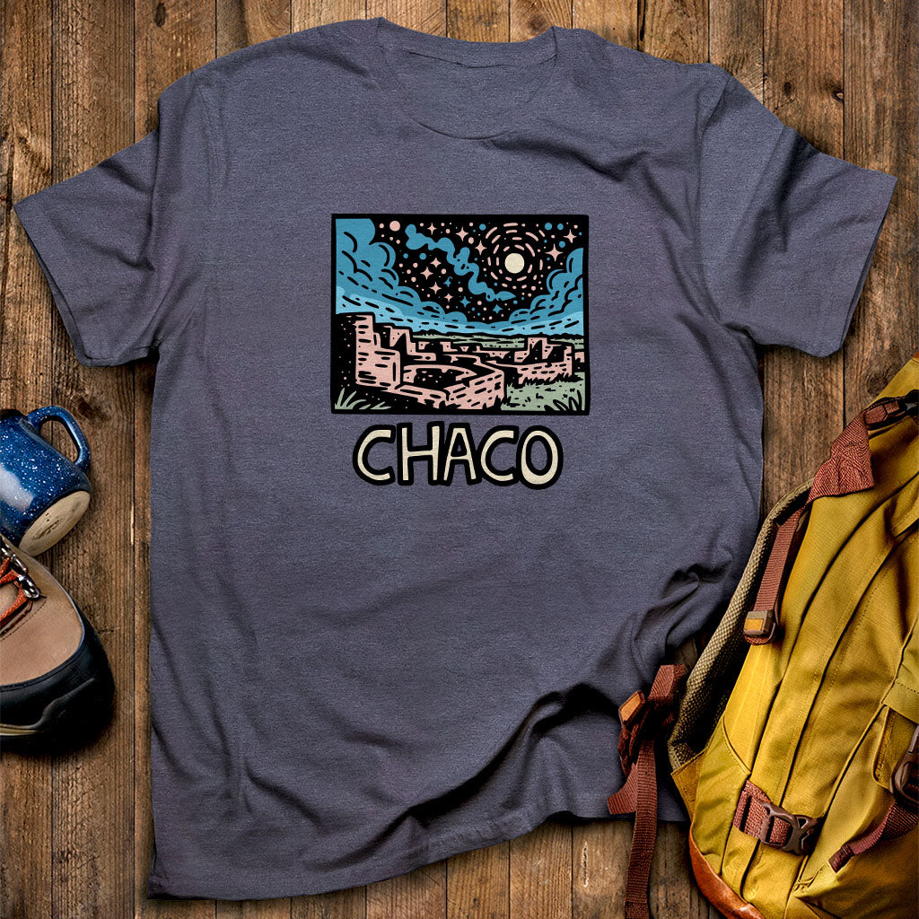Chaco Culture National Historical Park at Night T-Shirt