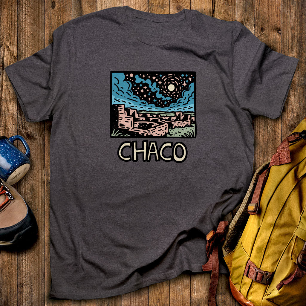 Chaco Culture National Historical Park at Night T-Shirt