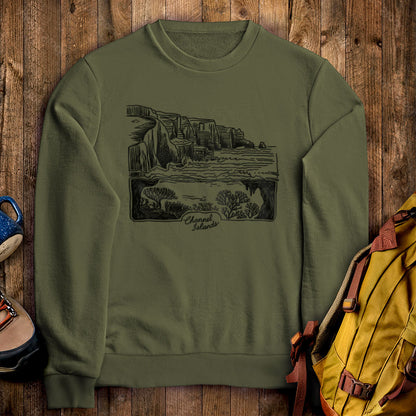 Channel Islands Line Drawing Crewneck Sweatshirt