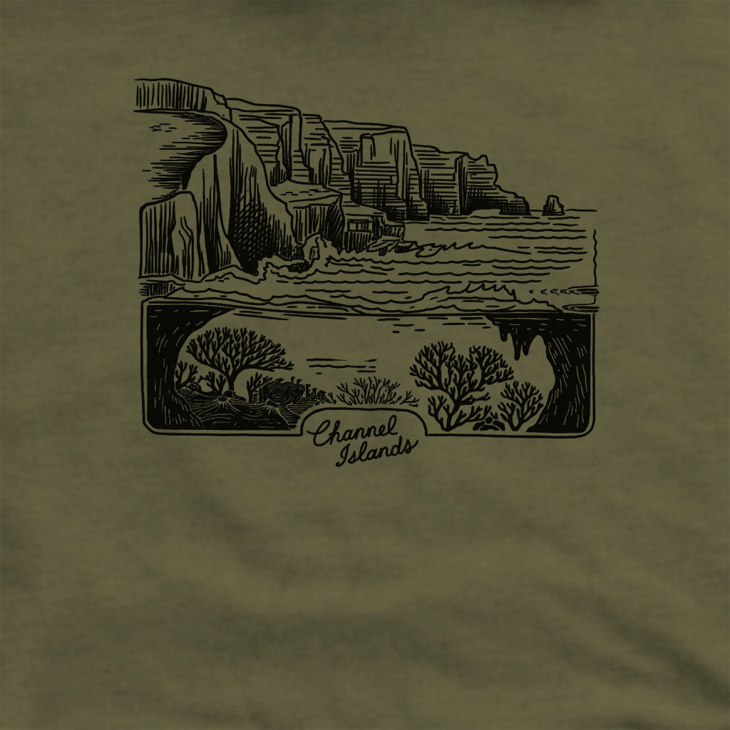 Channel Islands Line Drawing Crewneck Sweatshirt