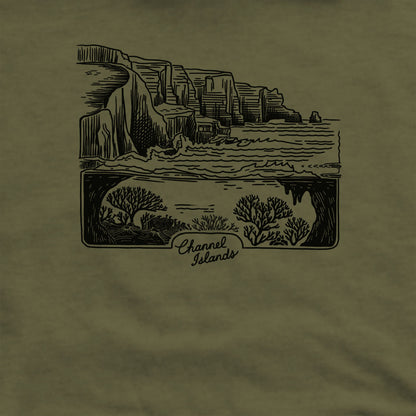 Channel Islands Line Drawing Crewneck Sweatshirt