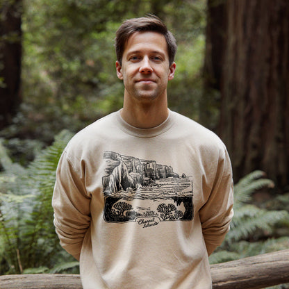 Channel Islands Line Drawing Crewneck Sweatshirt