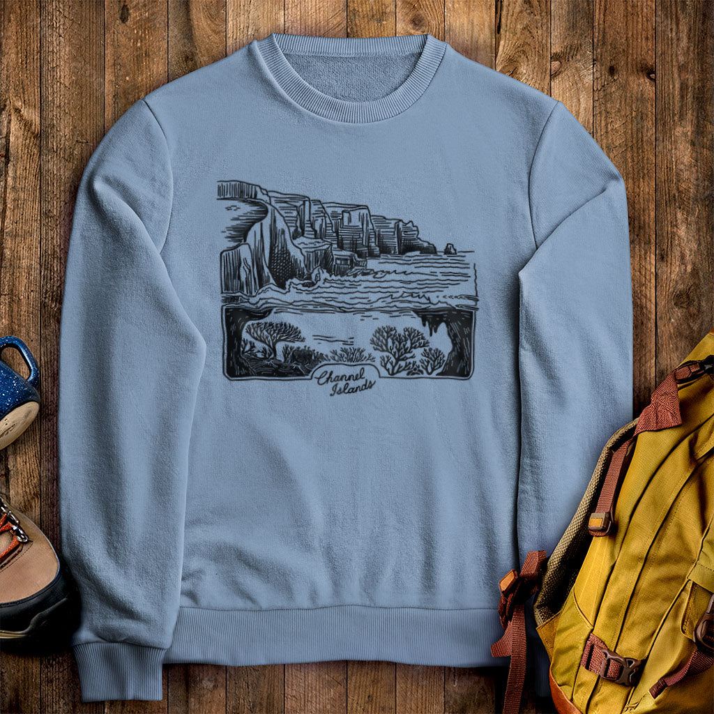 Channel Islands Line Drawing Crewneck Sweatshirt