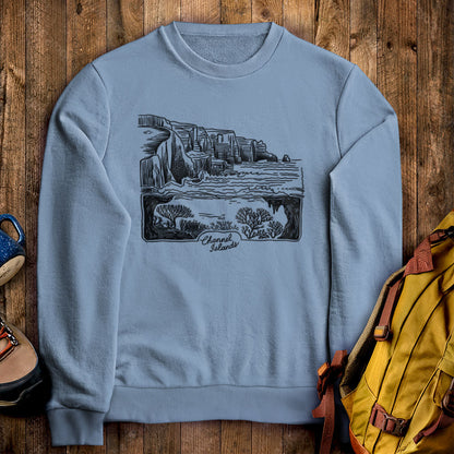 Channel Islands Line Drawing Crewneck Sweatshirt