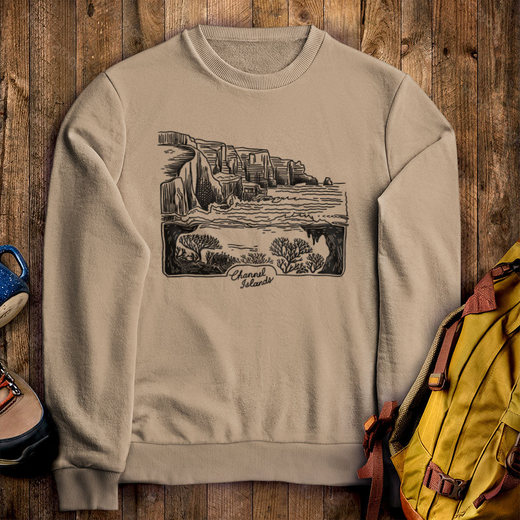 Channel Islands Line Drawing Crewneck Sweatshirt