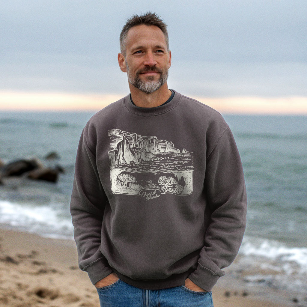 Channel Islands Line Drawing Crewneck Sweatshirt