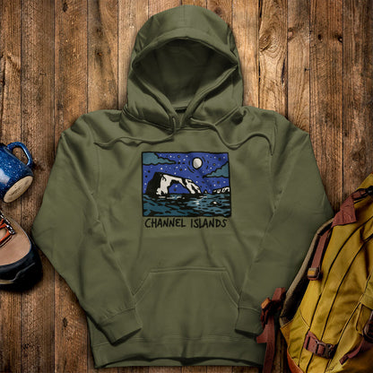 Channel Islands at Night Hoodie