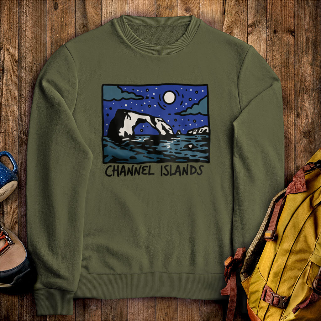 Channel Islands at Night Crewneck Sweatshirt