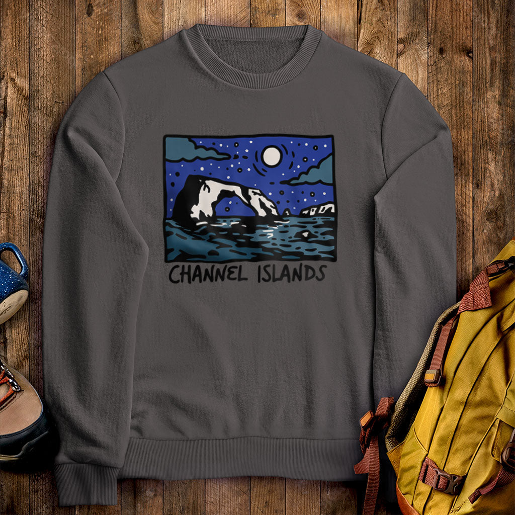 Channel Islands at Night Crewneck Sweatshirt