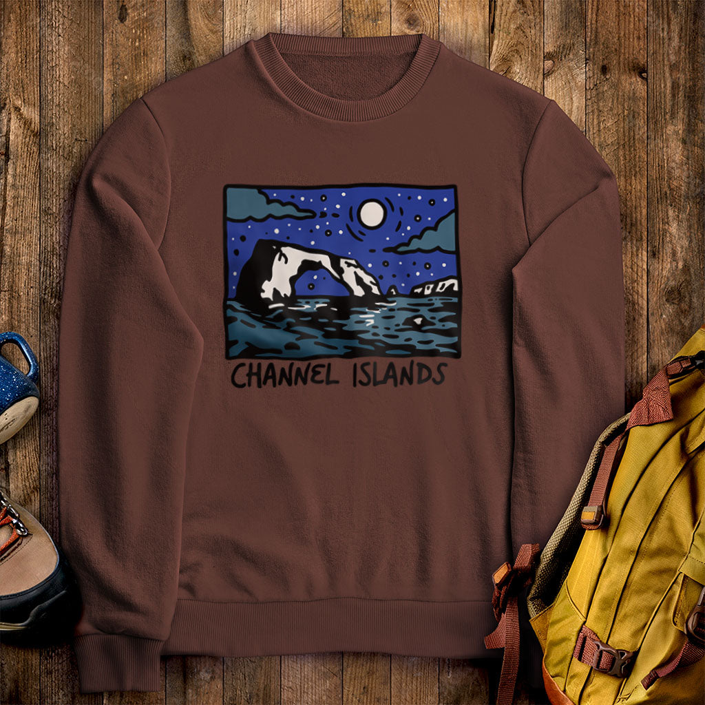 Channel Islands at Night Crewneck Sweatshirt