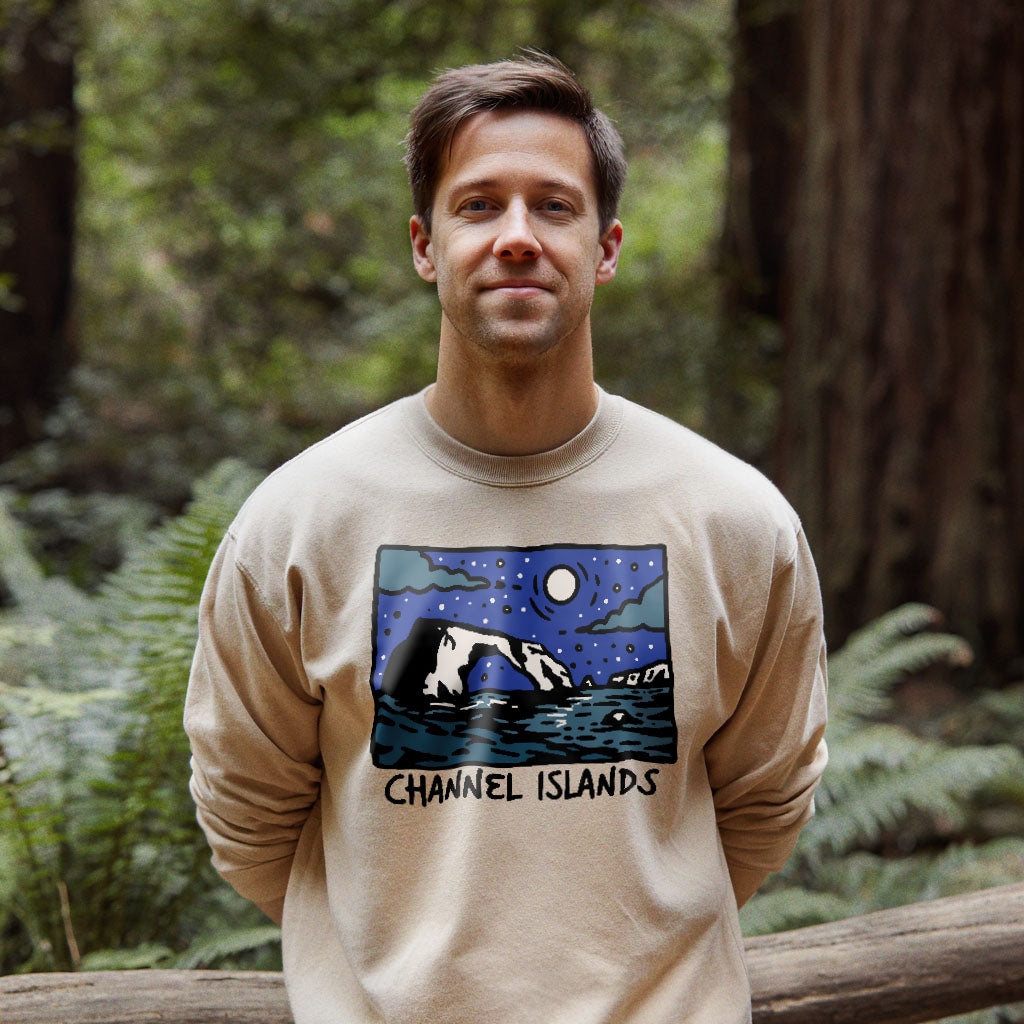 Channel Islands at Night Crewneck Sweatshirt