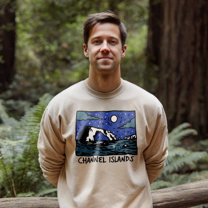 Channel Islands at Night Crewneck Sweatshirt