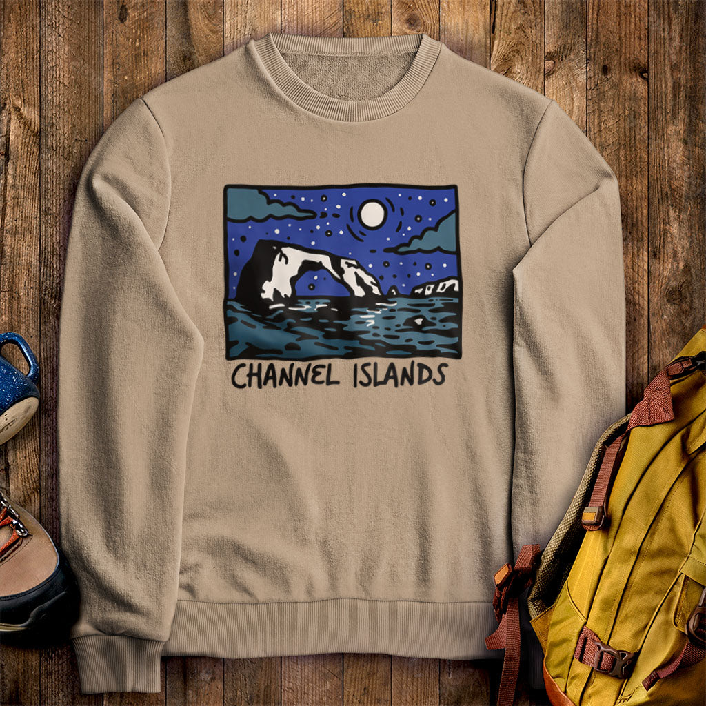 Channel Islands at Night Crewneck Sweatshirt